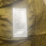 Maeve Anthropologie XS Olive Green Floral Lightweight Zip Up Silky Bomber Jacket Photo 5