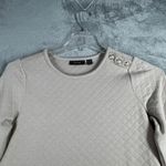 Susan Graver Tunic Top Button Accent Quilted Long Sleeve Comfort Casual XXS Photo 3