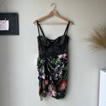 Katie May NEW  Dress Whisper Black Lace Floral‎ Cocktail Minidress Size L Photo 2
