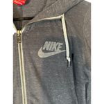 Nike Gray Long Sleeve Lightweight Hooded Full Zip Jacket Women Sz S Photo 3