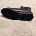 J.Crew  Size 7 Black Short Lug-Sole Chelsea Rubber Ankle Rain Boots Waterproof Photo 2