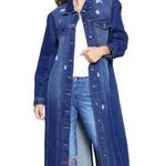Red label by patrol jeans denim coat/dress/trench medium Blue Photo 0