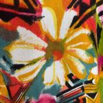 Vintage Jumpsuit‎ Abstract Floral Pattern FLAWS Boho Casual Sleeveless Tie Waist Pink Size M Photo 4