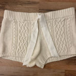Aerie  Cream Cable Knit Lounge Sleep Shorts NWT  Photo 0
