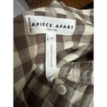 Apiece Apart  Maurino Drop Waist Mini Dress – Walnut Check – XS Photo 4