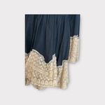 Velzera   Crochet Babydoll Tunic Top Mini Dress Blue &‎ Beige Small 6 for $36 Photo 2