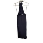 Abercrombie & Fitch  Knot Front Halter Cut Out Maxi Dress Black Size Medium NEW Photo 1