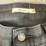 Levi's 726 Flare Jeans Womens 32x32 Black Denim Pants Boho Bohemian Hippie Photo 2
