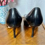 Kate Spade Vero Cuoio Black Pointed Toe Women's Heels with Bow Size 8 Photo 4