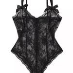 Victoria's Secret Victoria’s Secret Vintage Gold Label Black Lace Bodysuit Lingerie Size Medium Photo 0