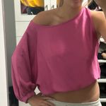 Tyche  Fuchsia Asymmetrical Blouse Photo 0