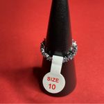 Bomb Party RBP5949 “Love on the Weekend” LC Spinel on Rhodium Size 10 Ring NWT Blue Photo 2