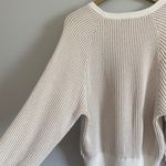 Splendid  Cream and Metallic Gold Knit Sweater Photo 11