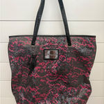 Betseyville Sequin Tote Bag Pink Gray Floral Lightning Bolt Purse Handbag Photo 0