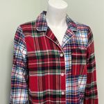Lands' End  Women's Long Sleeve Print Flannel Nightshirt Size Small Photo 1