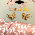 Butterfly earrings and pink headband set NEW Photo 1