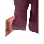 Max Studio Maroon Long Sleeve Scoop Neck Merino Wool Knit Sweater Women Sz L Photo 3