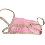 Roxy Pastel Colorful Zigzag Bikini Top Size Small Photo 1