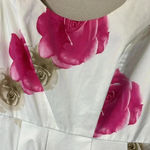 Calvin Klein Bouffant Floral‎ Dress Midi Party Wedding Guest Easter Garden Girl Photo 8