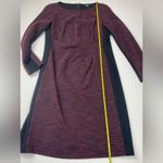 Ralph Lauren Lauren  Burgundy Black Sheath Dress Size 10 Photo 5