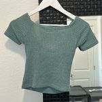 SheIn Green  knit top Photo 2