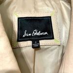 Sam Edelman  Lamb Leather Drape Front Bomber Jacket Neutral Blush Pink Size Small Photo 5