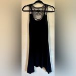 J. Valdi Luxe Jersey Crochet Racerback Swim Coverup Dress Size S Black Photo 4