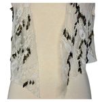ARROGANT CAT Lace Charm Gold Embellished Jingling Leafs Rave Club Vest Size XS/S White Photo 4