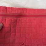 Pratesi Luxury Italian Goods Terry Cloth 100% Cotton Lined Zip Pouch Pink Photo 5