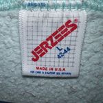 Jerzees VTG 90s  Ice Blue Snowman Cabin Winter Sweatshirt USA L Photo 3