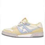 Fendi  Match Sneakers Pastel Yellow Suede White & Light Blue Leather Photo 0