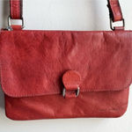 Jack Georges Rust Red Orange Adjustable Strap Leather Purse Brown Photo 0