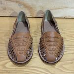 Nisolo Women's Huarache Handwoven Tan Leather Sandals Size 9.5 Photo 2