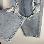 American Eagle  Mom Jean Sz 4 XSHORT Heavy Distressed Jeans Photo 4