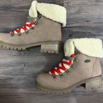 Women's Brown And Tan With Red Laces Eevee Boots Size 9.5 Hiker Boots Lugz Photo 3