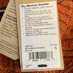 prAna Sky Meadow Chunky Knit mock Neck Cotton Blend Slouchy sweater womens S New Photo 12