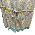 Victoria's Secret NWT Victoria’s Secret Blue And Yellow Floral Lace Trimmed Romper Photo 5