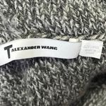 Alexander Wang Gray Wool Knitted Hoodie Hooded Oversized Pullover Sweater Top L Photo 6