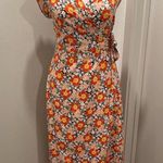 J.Crew Mercantile Multicolor Floral Midi Wrap Dress - S Photo 0