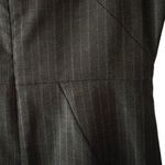 Milly  Dress Virgin Wool Cutout Shoulder Tailored Sheath Gray Pinstripe Size‎ 8 Photo 8