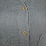 Oddy Nwt Miami Lantern Sleeve Button Up Over Sized Shirt Blouse Size Medium Photo 4