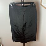 VTG 80s Couture Melinda Eng 100% Silk Black Formal Cocktail Pencil Skirt Size 4 Photo 1