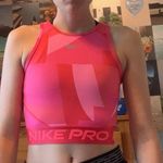 Nike  Pro Pink Patterned Athletic Tank Photo 0