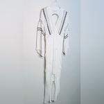 IRO Osprey White Ivory Gauze Embroidered Ruffle Maxi Dress Photo 4