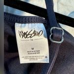 Mossimo Tropical Floral Bralette Bikini Top Size Medium Crisscross Sides Blue Photo 1