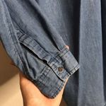 Old Navy  Denim Shirt Dress Loose Fit Long Sleeve Size Small tall spring cute Photo 8