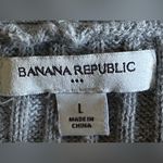 Banana Republic  Gray Ribbed Shawl Collar Belted Cardigan Sweater (953) Photo 8