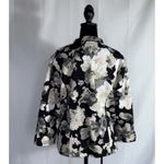 Isaac Mizrahi Live! Quilted Jacket With Floral Print With Pockets Size Medium Photo 5