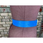 belt cloth gold geometric 1980s statement Blue Photo 3