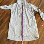 UGG  Duffield Cotton Minky Robe No Belt Light Gray With Pockets Photo 9